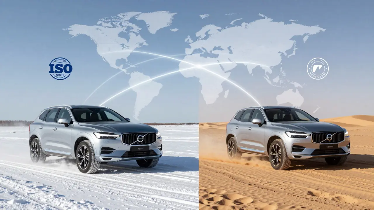 Dvě stejná Volvo XC60 podstupují testy v extrémních podmínkách ve Švédsku a Indii.